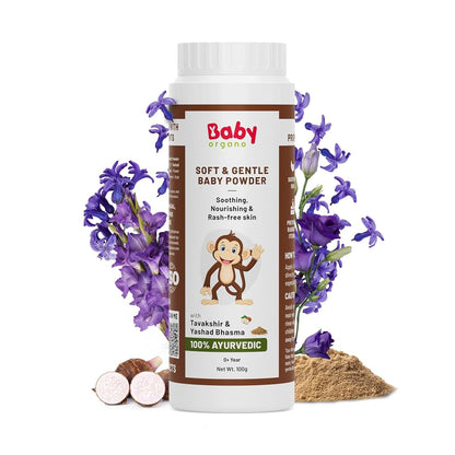 Baby Organo Talcum Powder for Gentle Skin Care