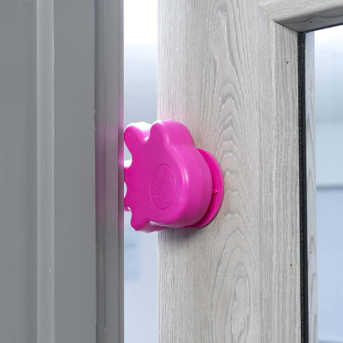 Cardea Solutions Happy Hands Pink Door Stopper 2 Pack (photo 4)