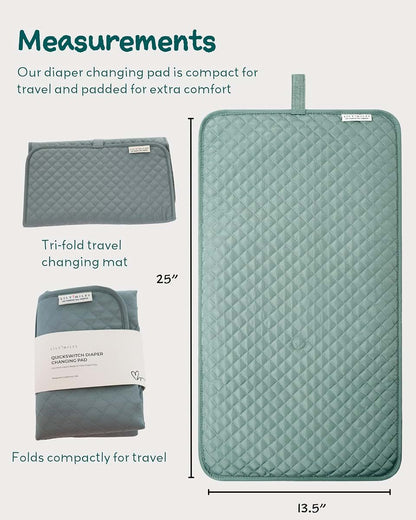 Lily Miles Baby Changing Pad Portable With Magnetic Latches