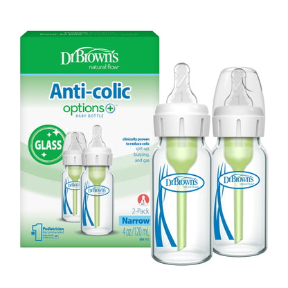 Dr. Brown's Anti-Colic Glass Baby Bottle 4oz