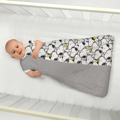 Lambs & Ivy Snoopy & Woodstock Wearable Blanket in Cotton Jersey