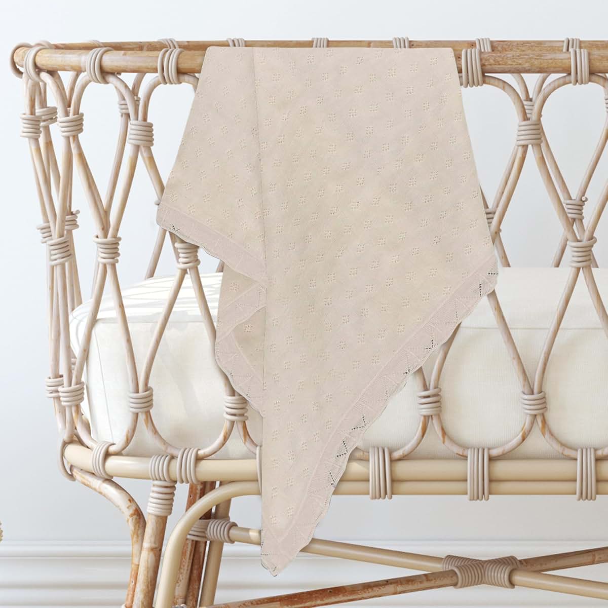 Decozen Baby Bright Swaddle Blanket - Cream (photo 4)