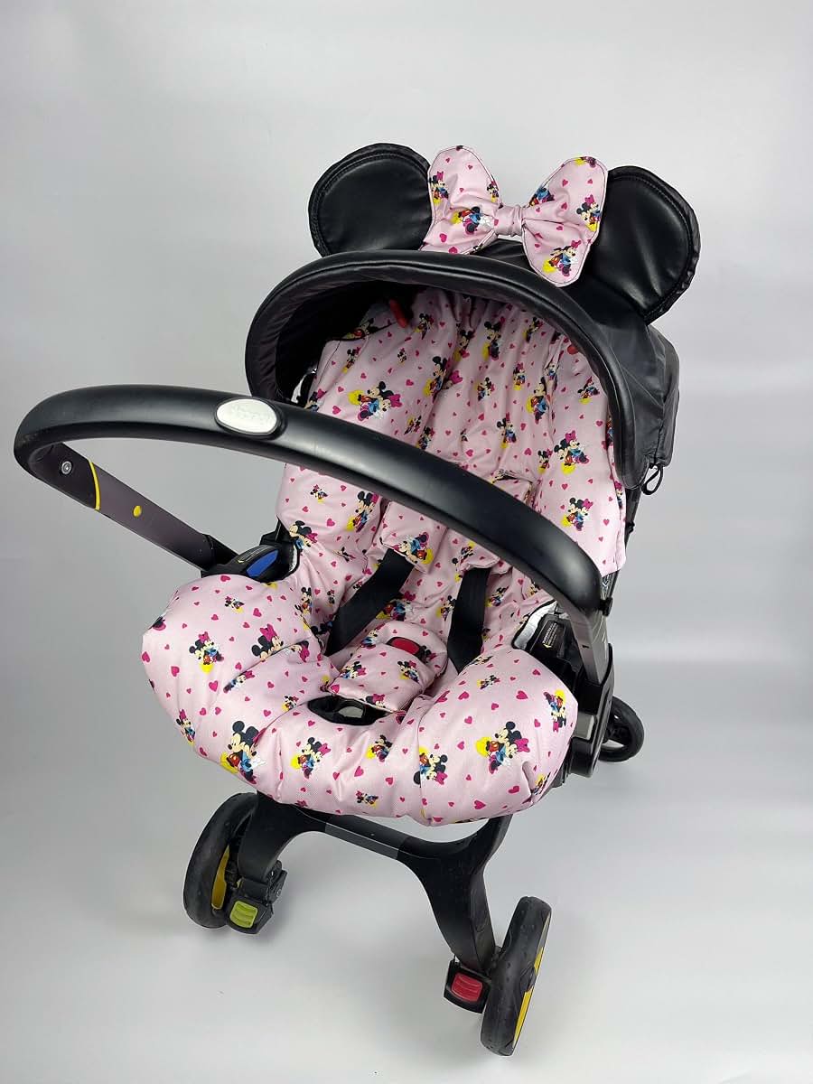 Boss and Baby Personalized Pink Car Seat Cover Set for Doona