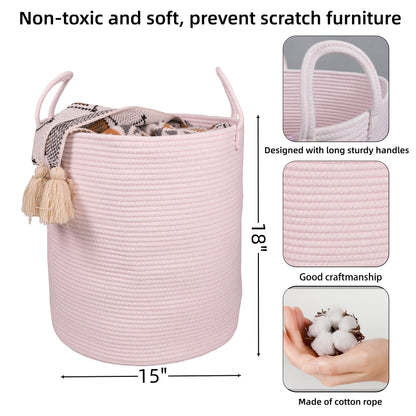 Xuanguo Cotton Rope Laundry Basket