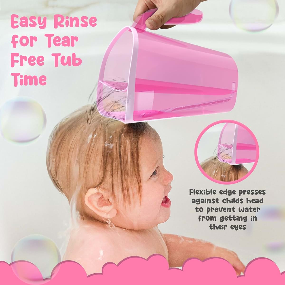 S.C. Products, Inc. Tear-Free Bathing Rinse Cup - Pink (photo 3)