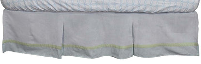 Nurture Imagination Mix and Match Baby Blue Corduroy Dust Ruffle (photo 2)