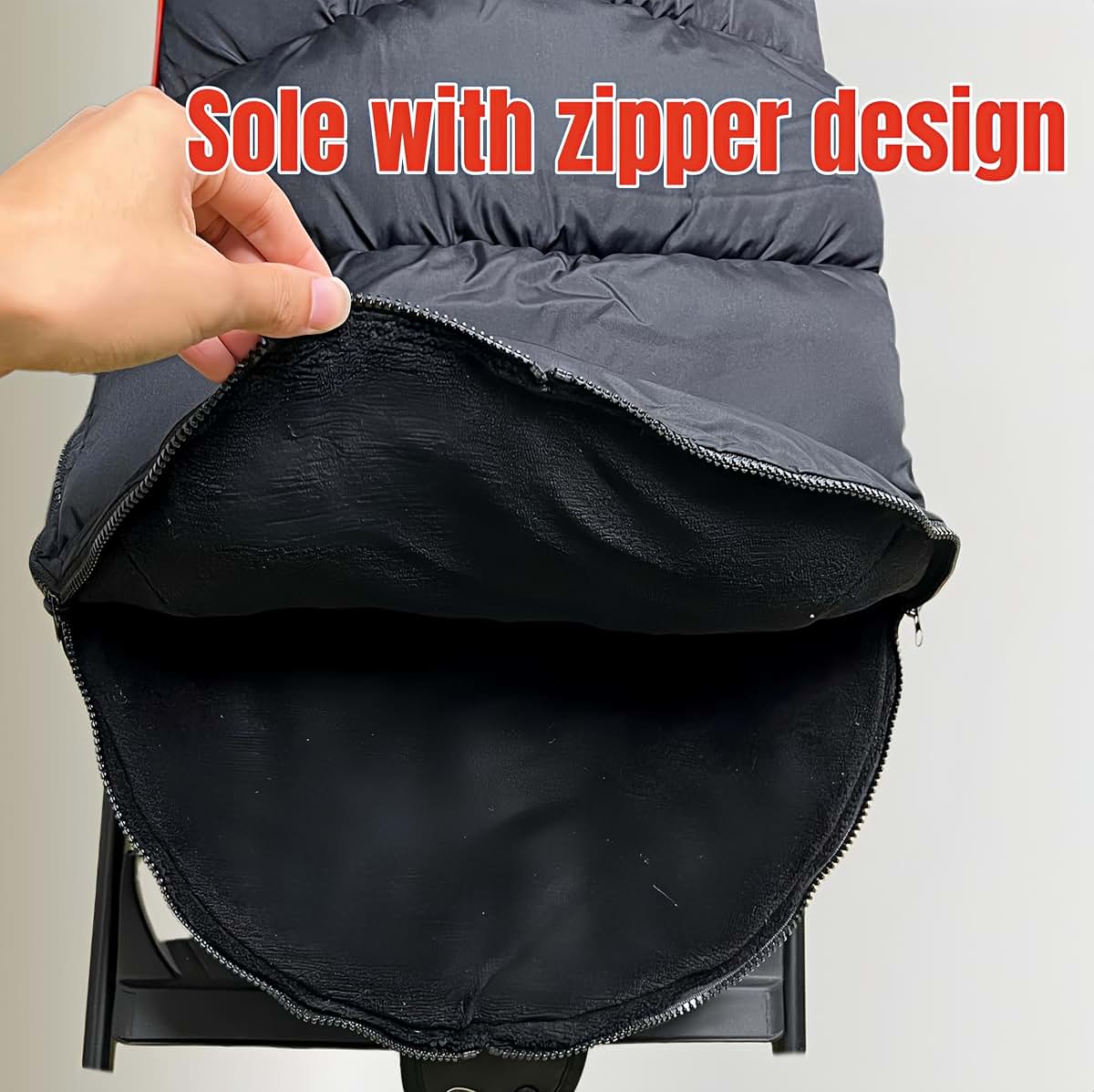ETOFIXEE Waterproof Thickened Universal Stroller Footmuff - 3-in-1 Baby Bunting Bag, Stroller Sleeping Bag & Cotton Pad (photo 3)