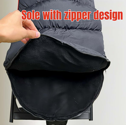 ETOFIXEE Waterproof Thickened Universal Stroller Footmuff - 3-in-1 Baby Bunting Bag, Stroller Sleeping Bag & Cotton Pad (photo 3)