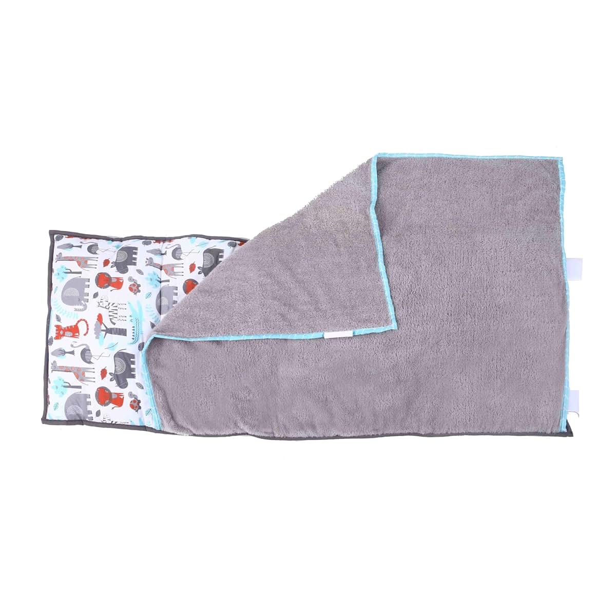 Bacati Toddler Nap Mat with Pillow and Blanket in Safari Jungle Animals (photo 4)