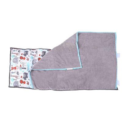Bacati Toddler Nap Mat with Pillow and Blanket in Safari Jungle Animals (photo 4)