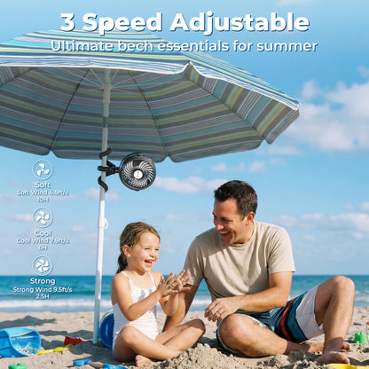 AMACOOL Rechargeable Stroller Fan