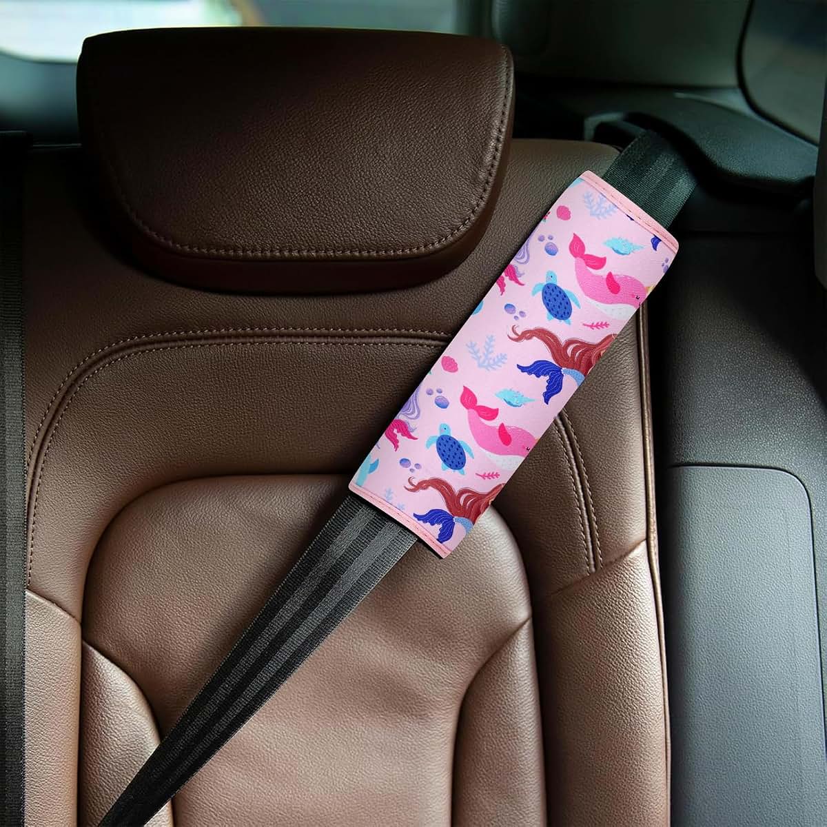 YR Seat Belt Cover For Kids, Mermaid Pattern
