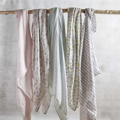Stephan Baby Viscose + Cotton Swaddle Blanket, Little Lamb (photo 3)