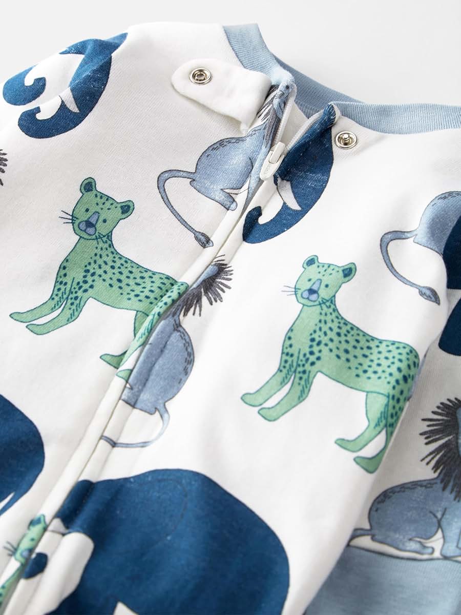 little planet by carter's Baby Sleep and Play made with Organic Cotton, Safari, 3M (photo 3)