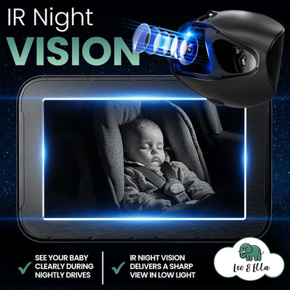 Leo&Ella Camio Wired Car Baby Camera and Monitor