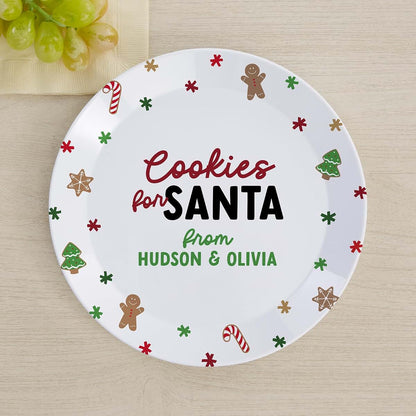 Personalization Universe Cookies for Santa Personalized Kids Plate (photo 2)