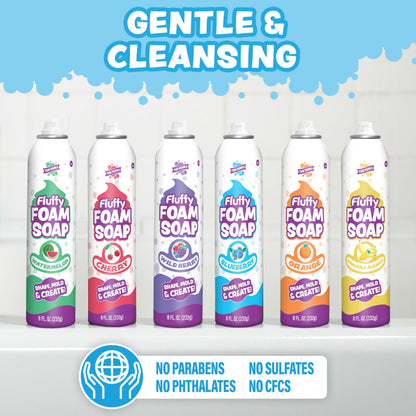 Tub Works Fluffy Foam Soap Variety 6 Pack