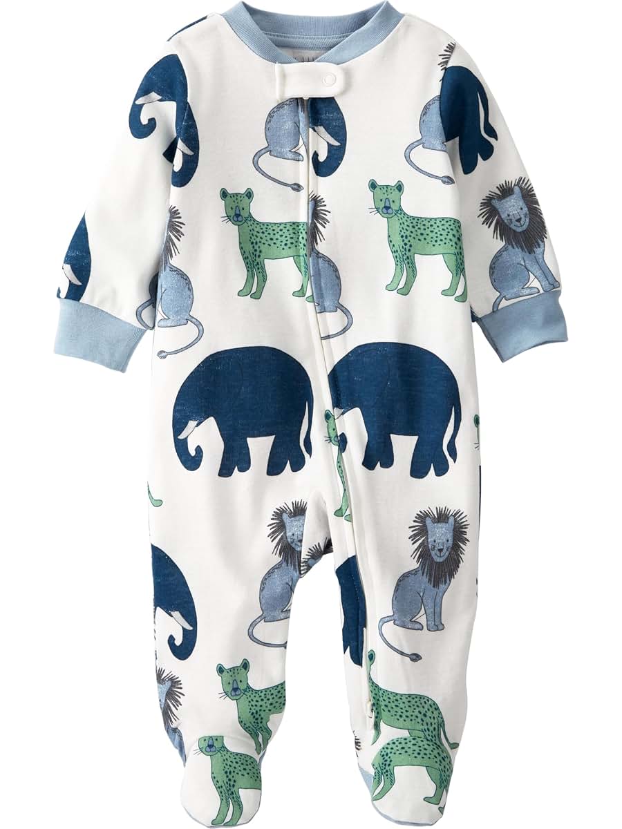 little planet by carter's Baby Sleep and Play made with Organic Cotton, Safari, 3M