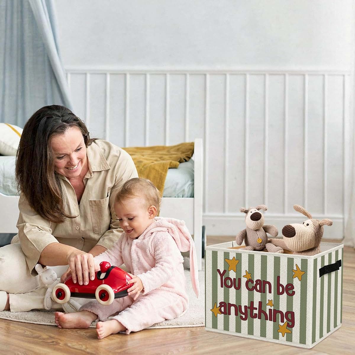 BCUANGD Foldable Storage Bins for Nursery and Playroom Organization