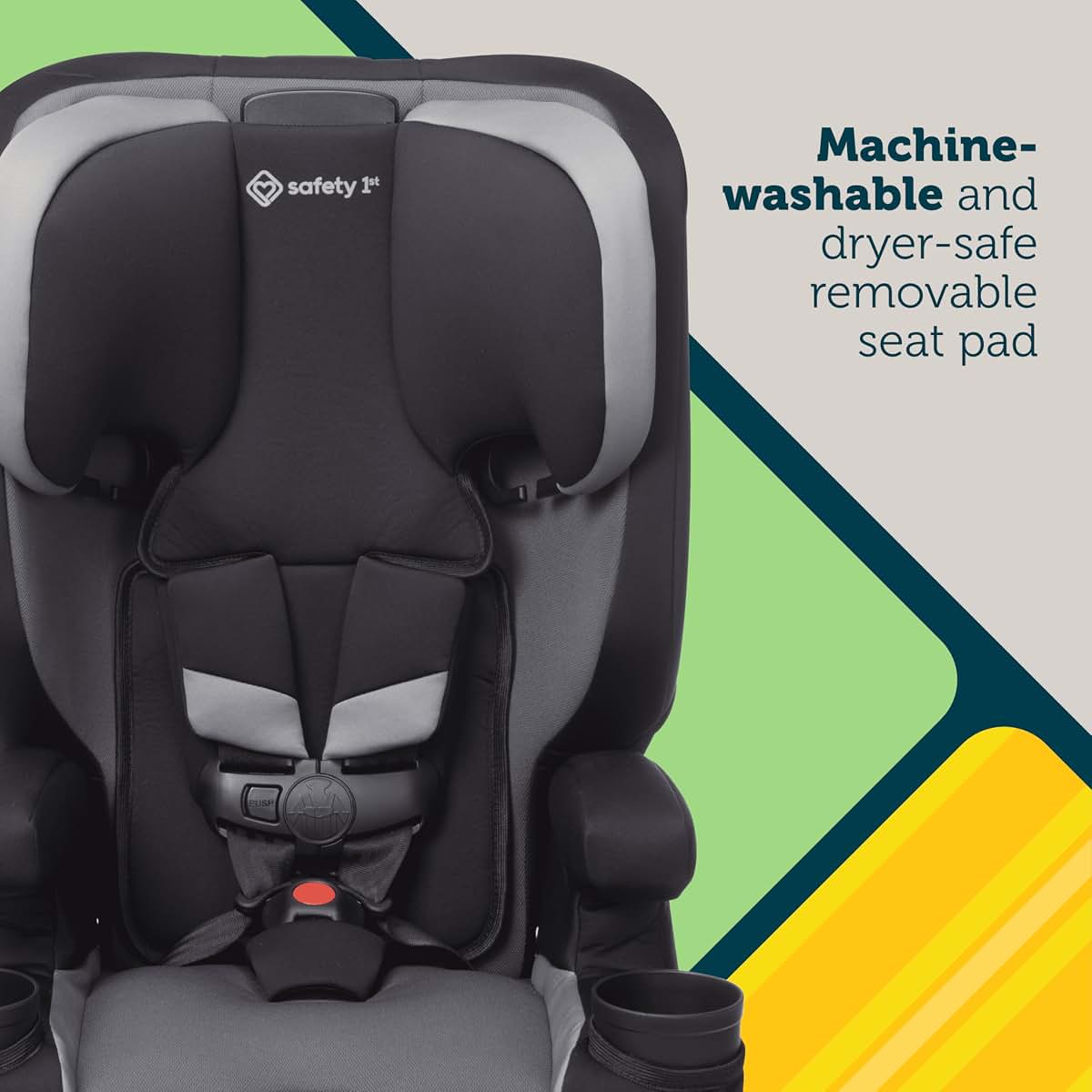 Safety 1st Boost-and-Go Essential 3-in-1 Booster Car Seat, Highback & Backless Modes
