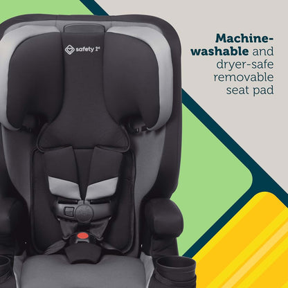 Safety 1st Boost-and-Go Essential 3-in-1 Booster Car Seat, Highback & Backless Modes