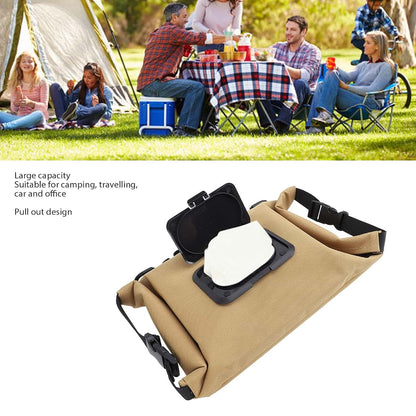 SIXRUN Hanging Travel Wipe Dispenser Large Capacity Light Tan (photo 4)