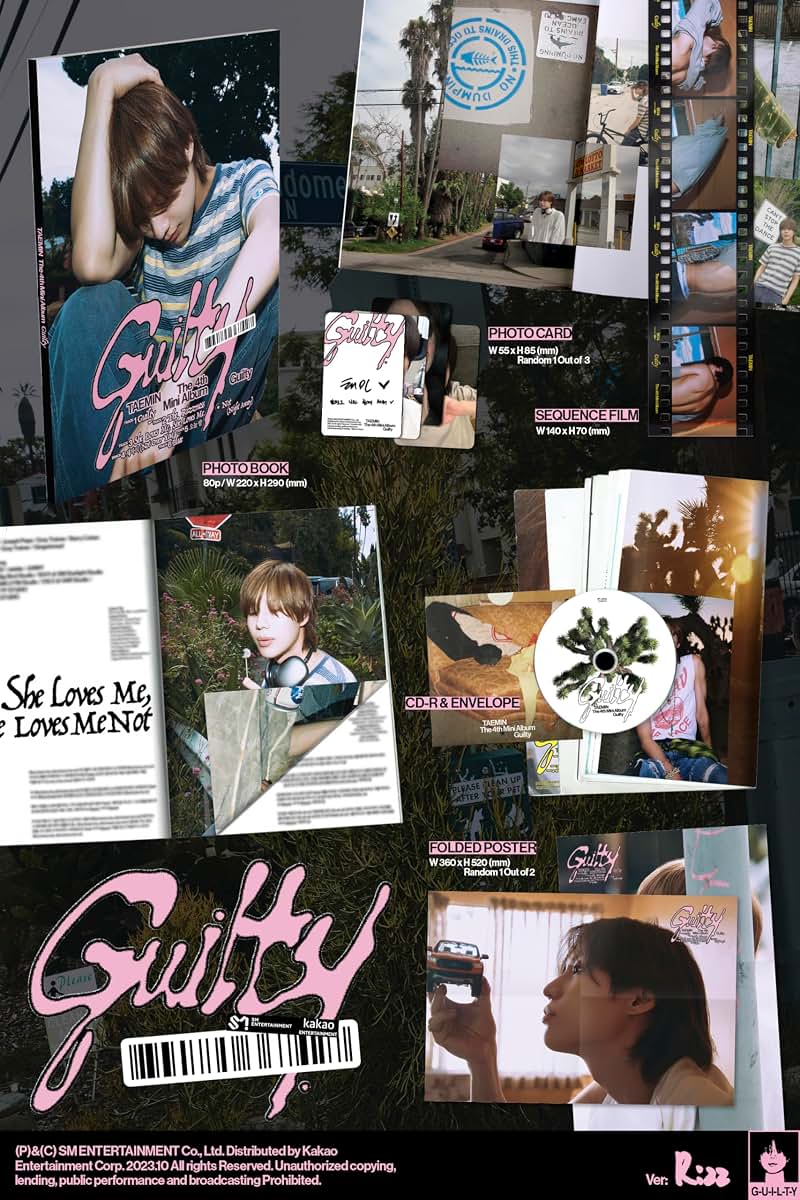 Dreamus Shinee Taemin Guilty 4th Mini Album Photobook 2 Version Set (photo 3)