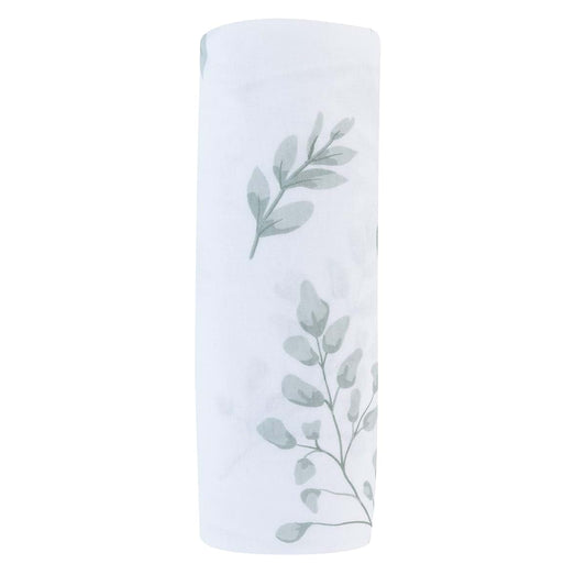 Adrienne Vittadini Bambini Jersey Cotton Playard Sheet | Sage Green Print