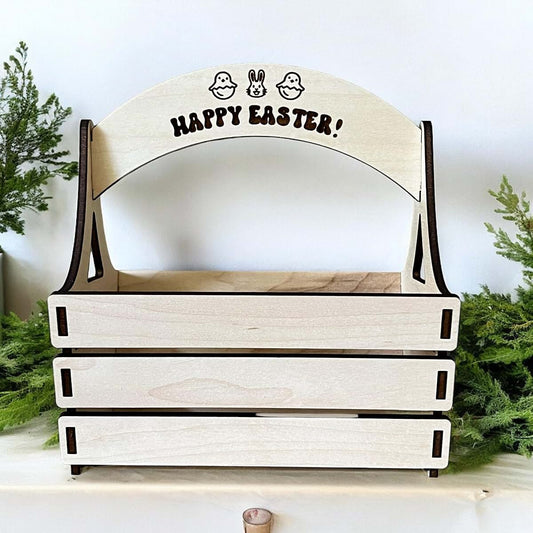 Made By R And R Wood Emoji Easter Basket