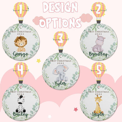 Personalized Favors Baby First Christmas Ornament 2024 - Personalized Christmas Ornaments for Babies Boy or Girl with (photo 2)