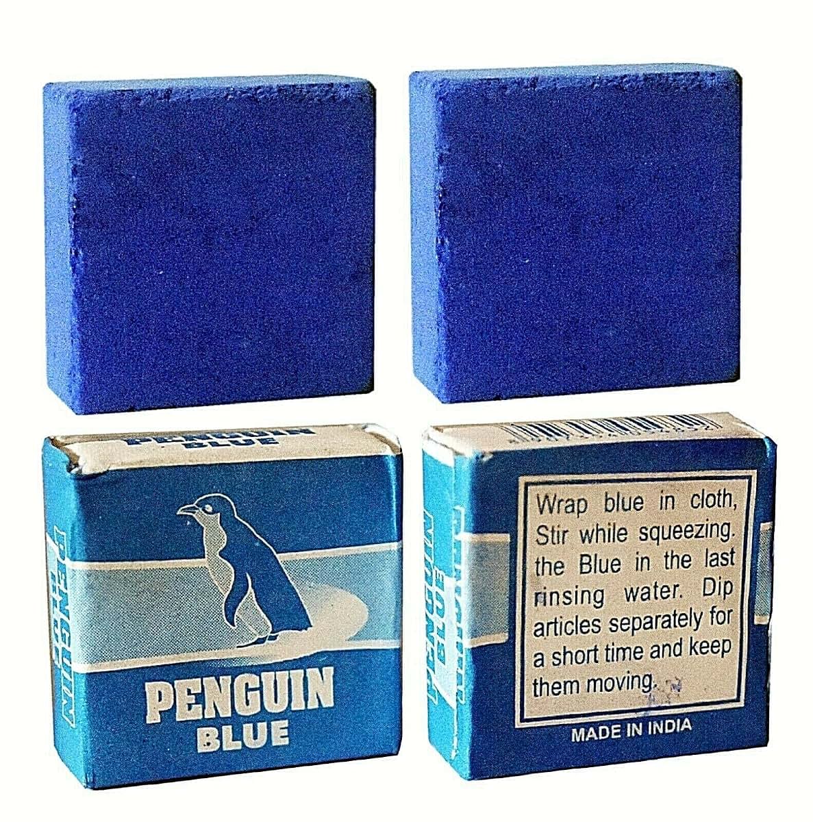 Aura Variety 4 PC Penguin Bluing Squares Anil Azul