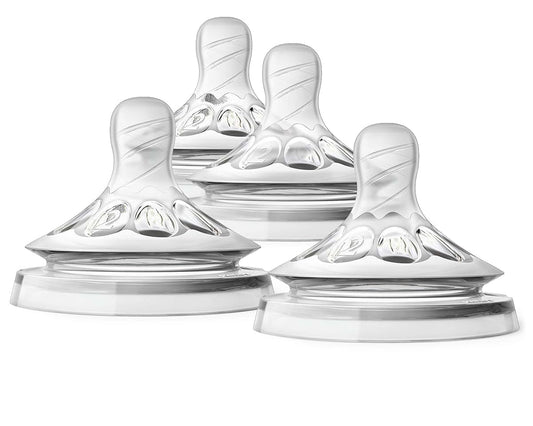 Philips Avent Natural Baby Bottle Slow Flow Nipple 4 Pack