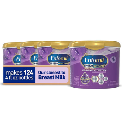 Enfamil Optimum Gentlease Baby Formula, 19.5 Oz, 4 Pack