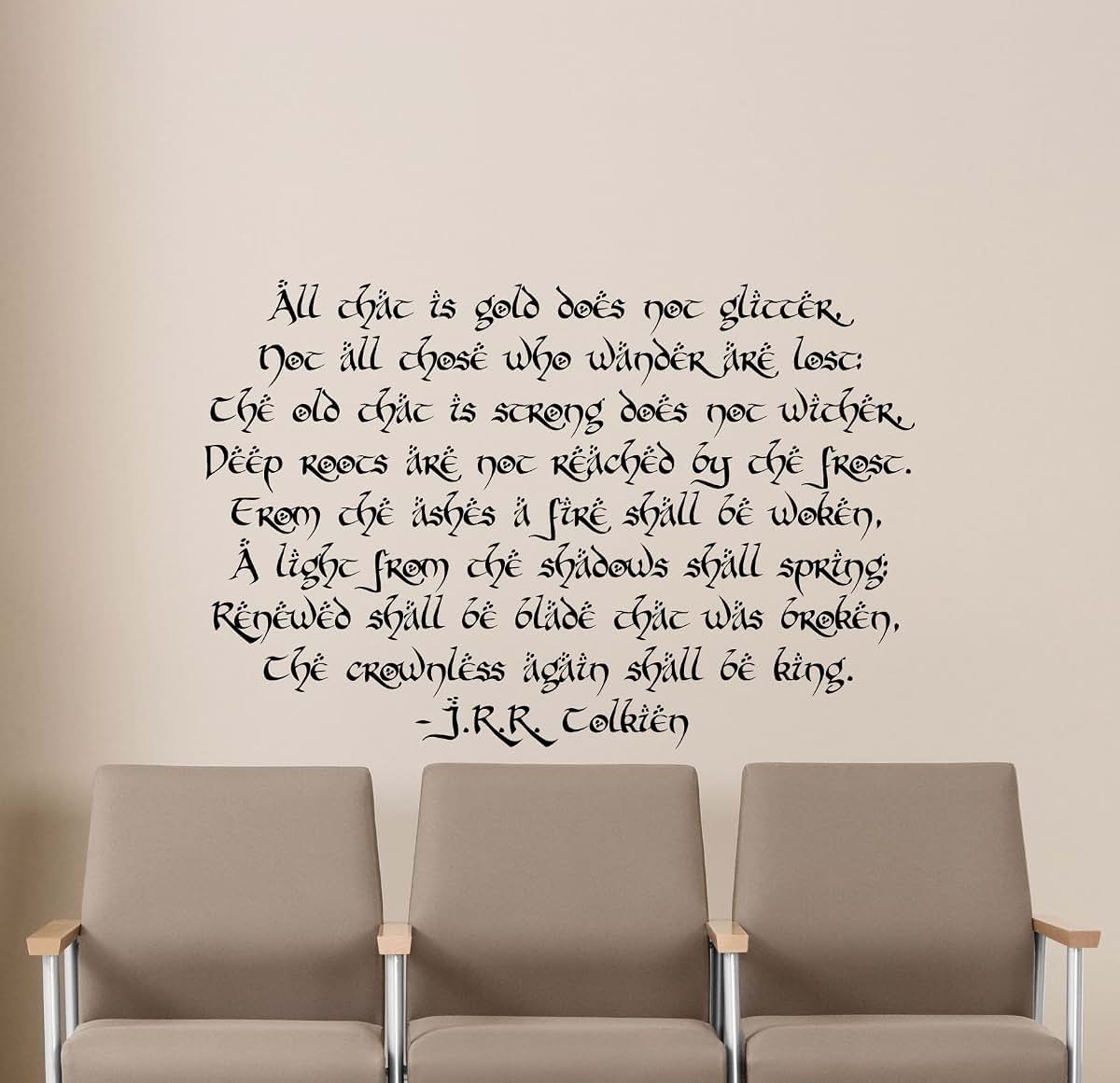 CarolGreyDecals Tolkien Wall Decal Vinyl Sticker For Nursery And Kids Room