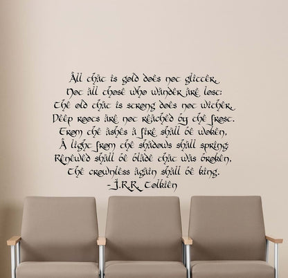 CarolGreyDecals Tolkien Wall Decal Vinyl Sticker For Nursery And Kids Room