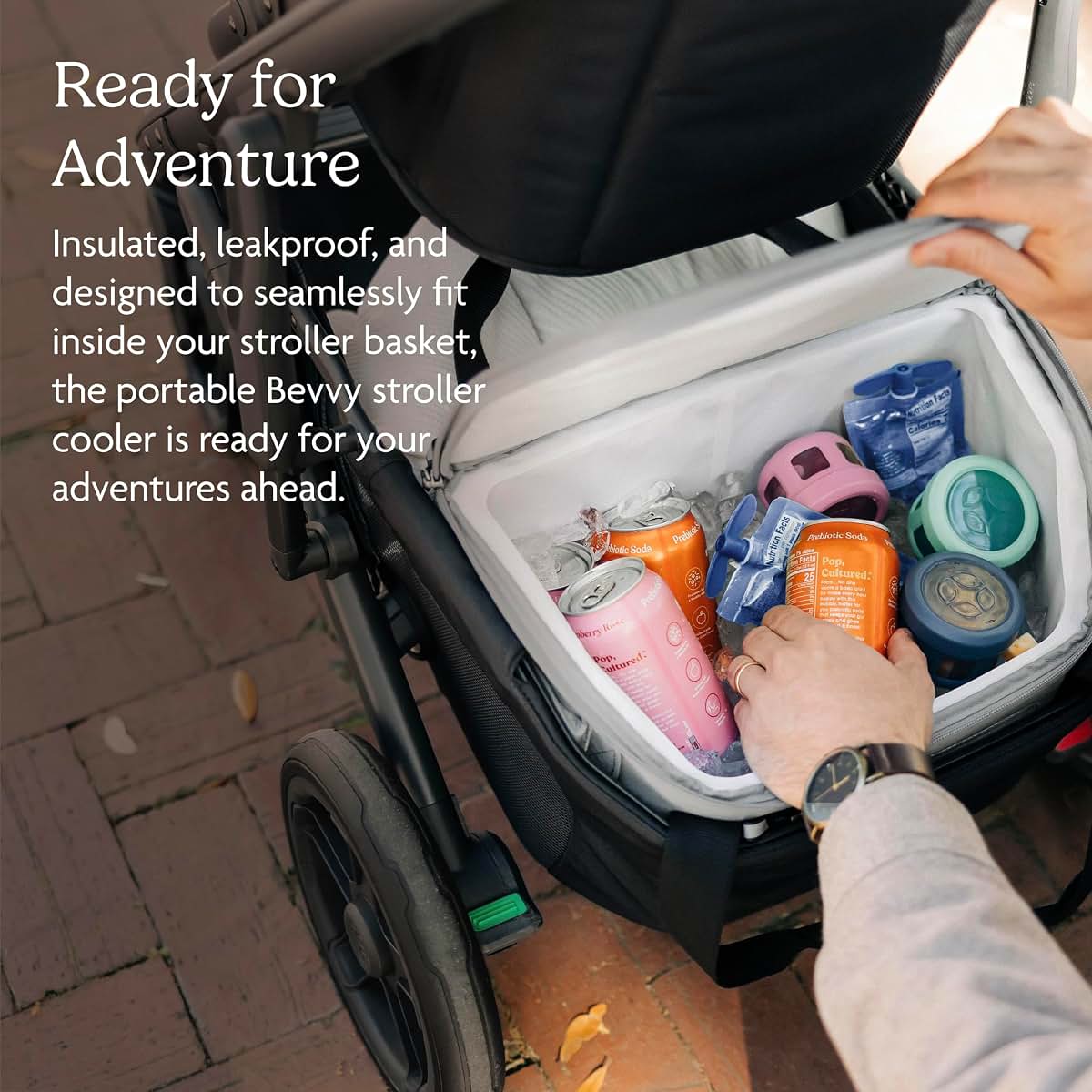 UPPAbaby Bevvy Cooler for Strollers - Insulated and Leakproof Storage