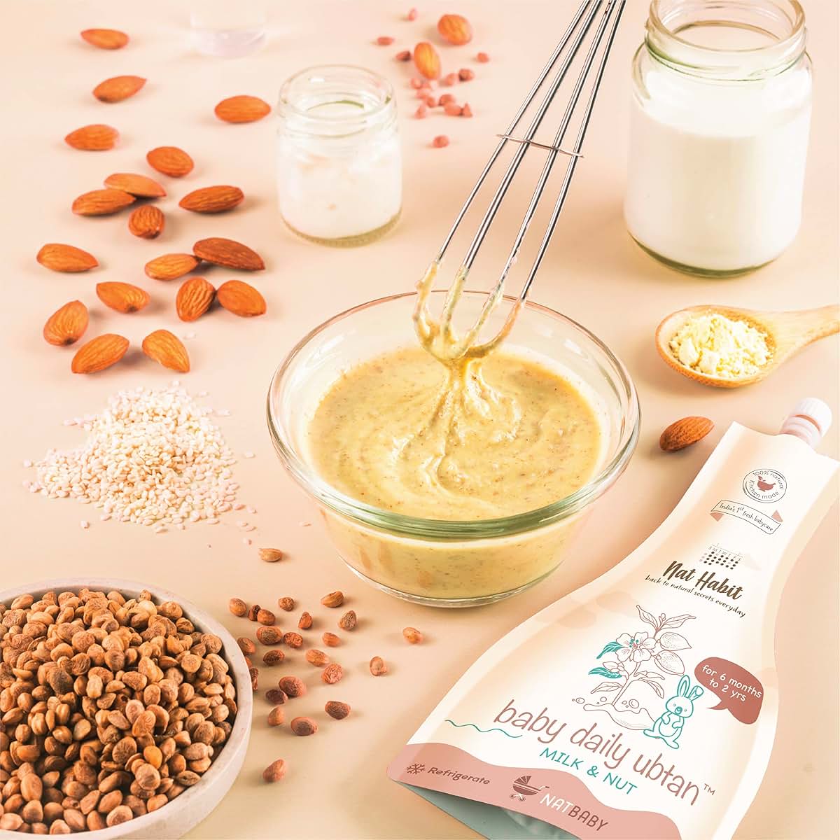 Nat Habit Milk & Nut Baby Daily Ubtan - 80 g (photo 2)