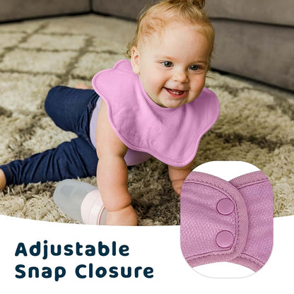 Tiny Twinkle Roundabout Drool Bibs 3 Pack - 360 Rotating Absorbent Teething Bibs