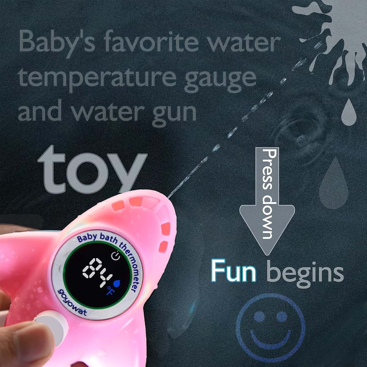 BabyOneStop Airplane Bath Thermometer and Floating Water Toy