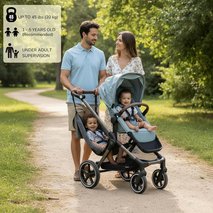 Twogether Ride Hammock Seat Attachment For Book-Fold Strollers (photo 2)