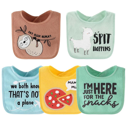 The Peanutshell Terry Bib Set For Baby Boys 20 Pack