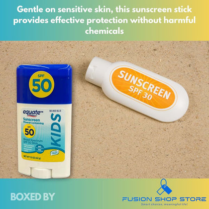 Fusion Shop Store Kids SPF 50 Mineral Sunscreen Sticks, 2 Pack (photo 4)