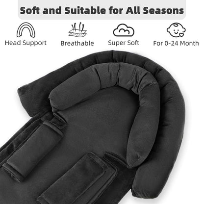 Swesen Infant Car Seat Insert, Reversible Head Support For Newborns (photo 4)