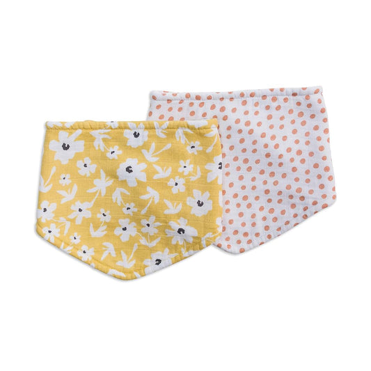 Lulujo Soft Cotton Baby Bibs, 2 Pack