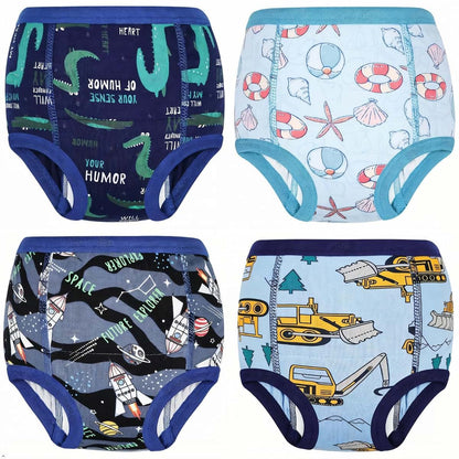 MomEasier Potty Training Underwear 4Pack Absorbent Toddler Boys Pants 2-6T