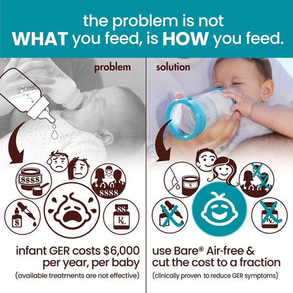 Bittylab BARE Air-Free Feeding System for Suction Bottle Use