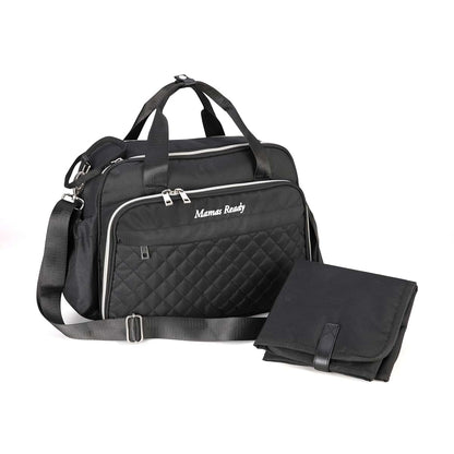 Mamas Ready Diaper Bag, Baby Changing Bag, Large Nappy Bag, Baby Bag with Portable Changing Mat for Mom and Dad (photo 2)