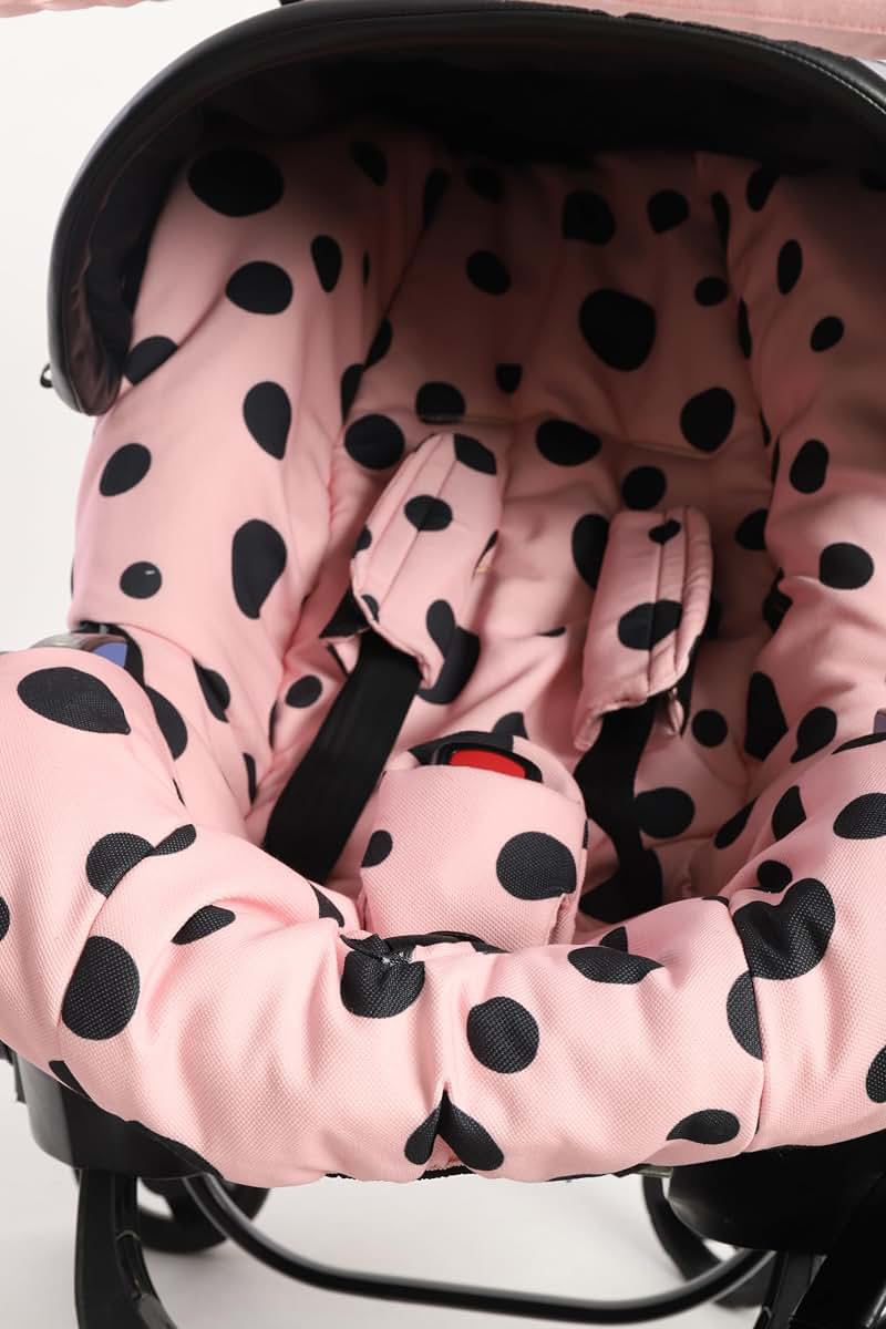 Boss and Baby Pink Handmade Doona Stroller Car Seat Cover Replacement Set (photo 3)