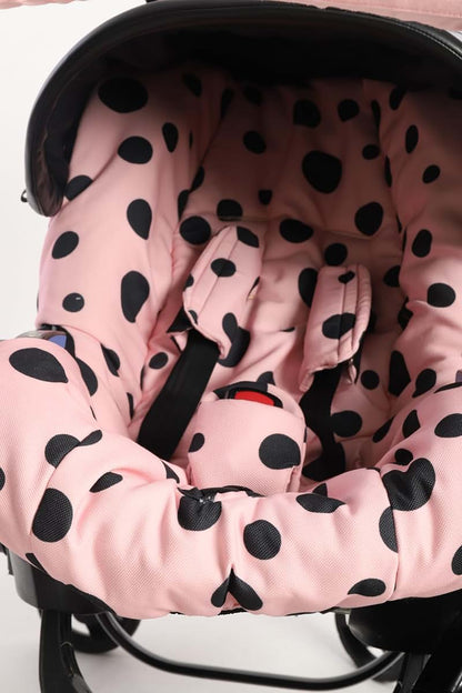 Boss and Baby Pink Handmade Doona Stroller Car Seat Cover Replacement Set (photo 3)