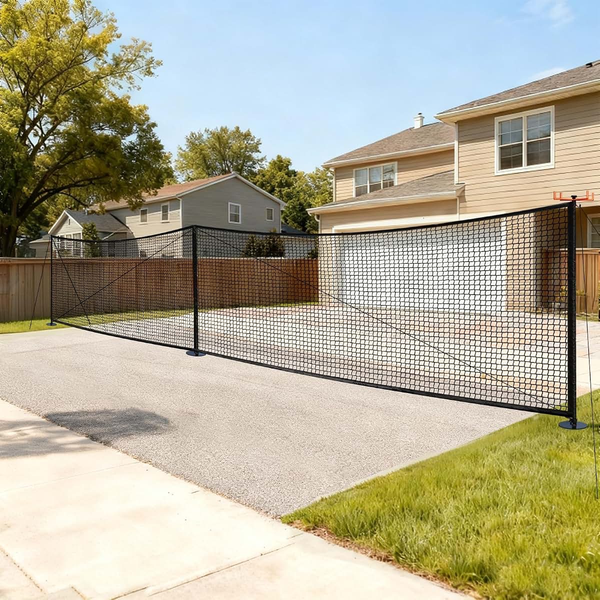 Driveway Guard Barricade Net - HDPE 5Ft High, 31/41Ft Sizes